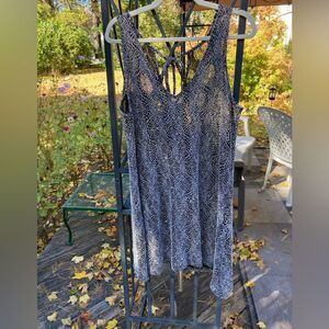 Vintage Y2K M/L Embroidered Mesh Spiderweb Dress